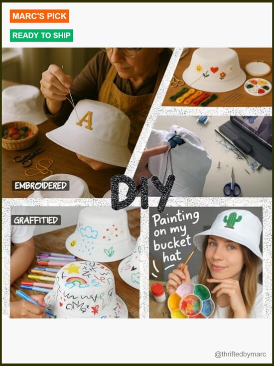 12 Bulk Cotton Bucket Hats Unisex Adult Sun Protection Foldable Fishing